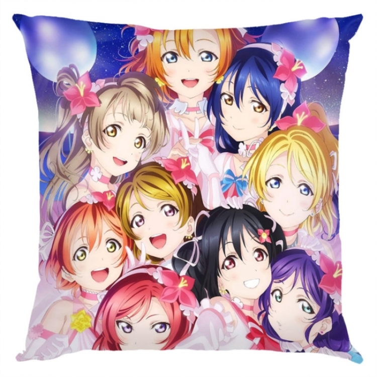 LoveLive  Anime square full-color pillow cushion 45X45CM NO FILLING 