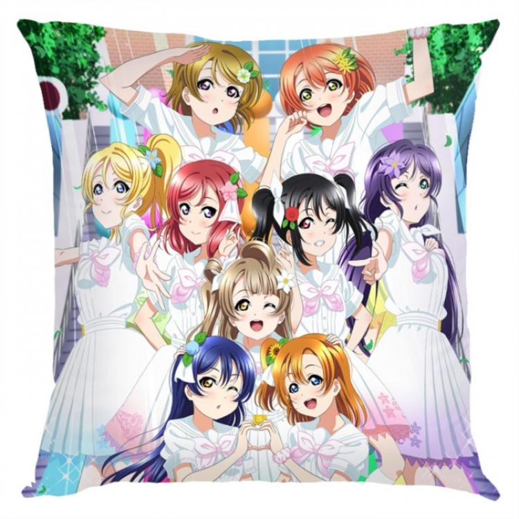 LoveLive  Anime square full-color pillow cushion 45X45CM NO FILLING 
