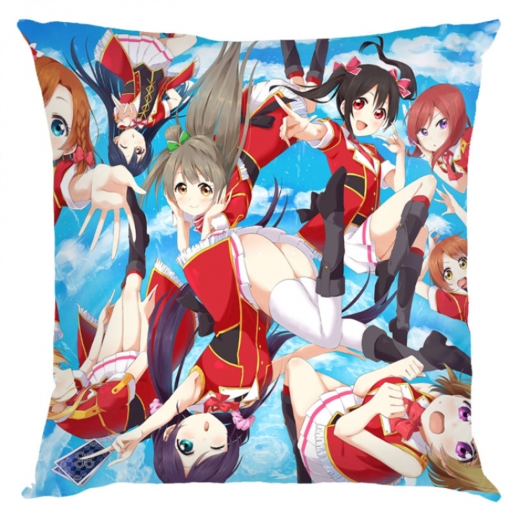 LoveLive  Anime square full-color pillow cushion 45X45CM NO FILLING 