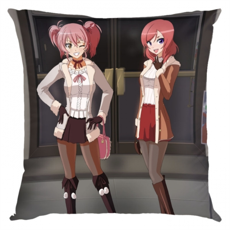 LoveLive  Anime square full-color pillow cushion 45X45CM NO FILLING 