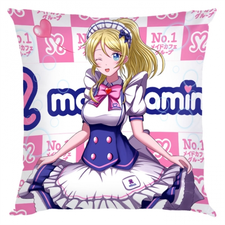 LoveLive  Anime square full-color pillow cushion 45X45CM NO FILLING 