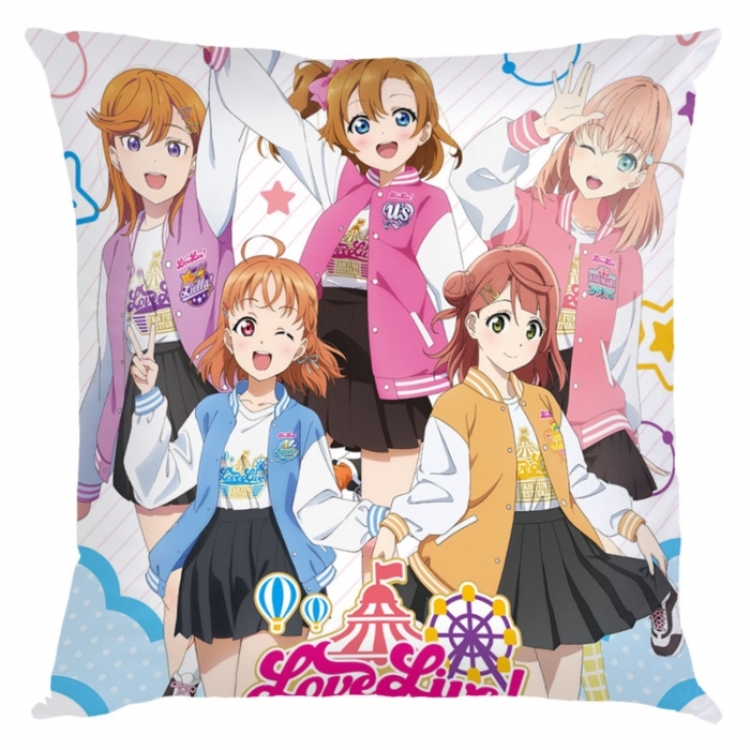 LoveLive  Anime square full-color pillow cushion 45X45CM NO FILLING 