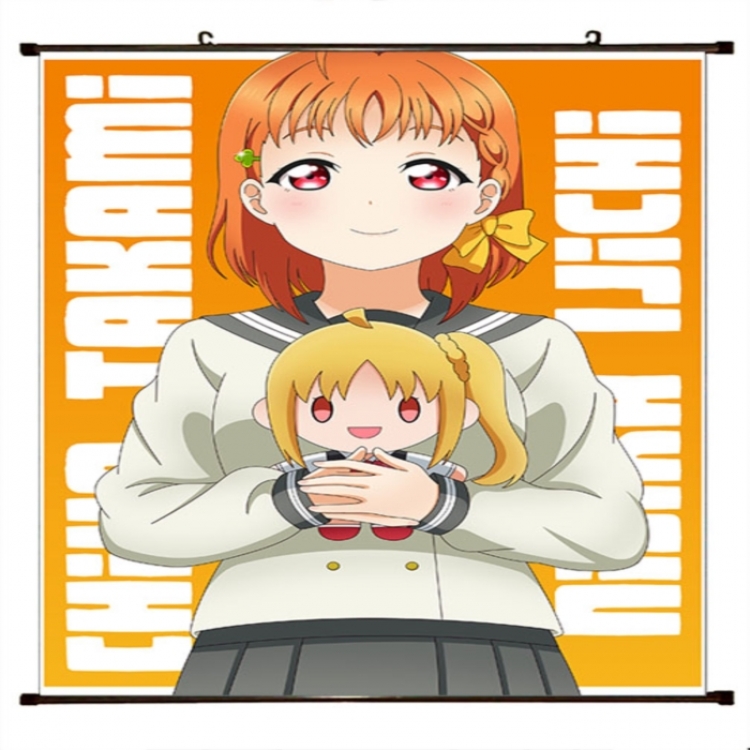 LoveLive Anime black Plastic rod Cloth painting Wall Scroll 60X90CM 