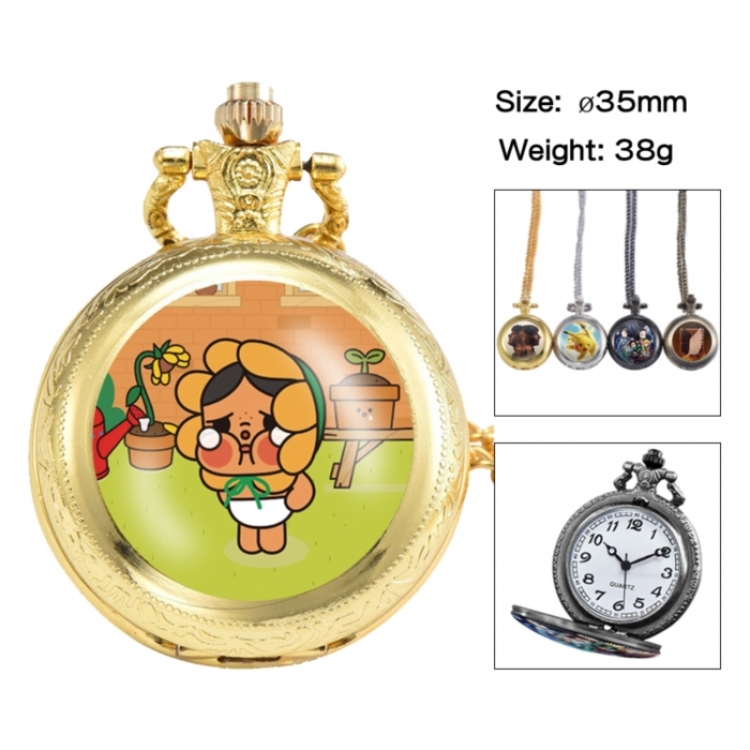 CryBaby Anime peripheral European and American retro flip pocket watch 35mm