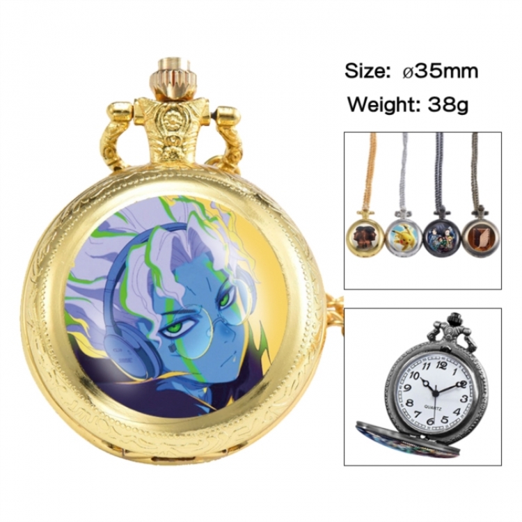 DANDADAN Anime peripheral European and American retro flip pocket watch 35mm