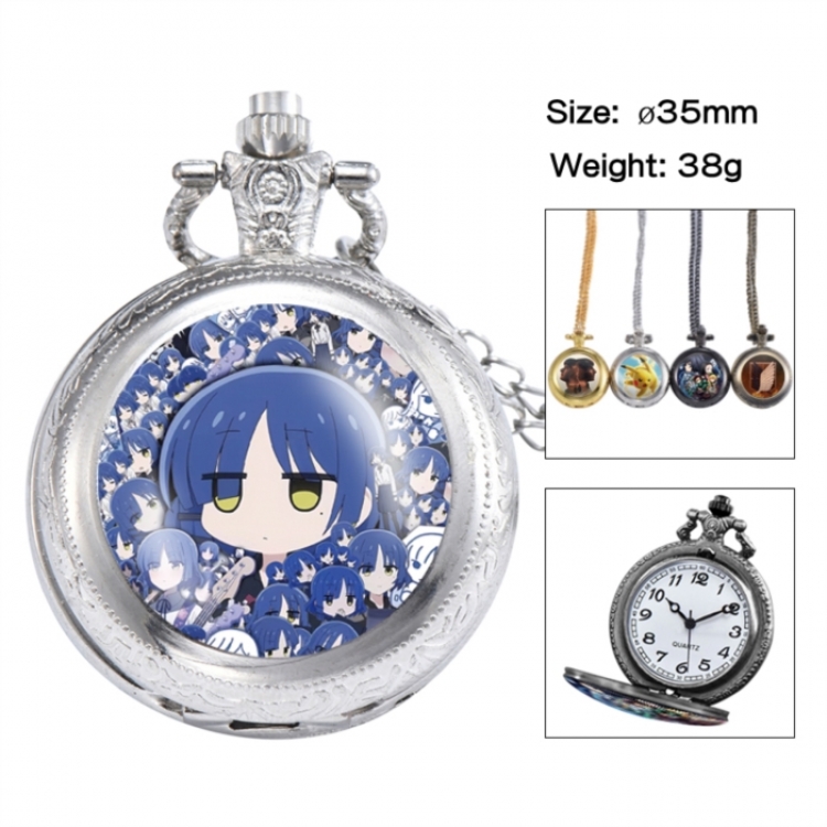 BOCCHI THE ROCK! Anime peripheral European and American retro flip pocket watch 35mm