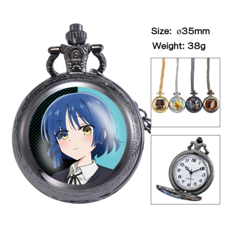BOCCHI THE ROCK! Anime peripheral European and American retro flip pocket watch 35mm
