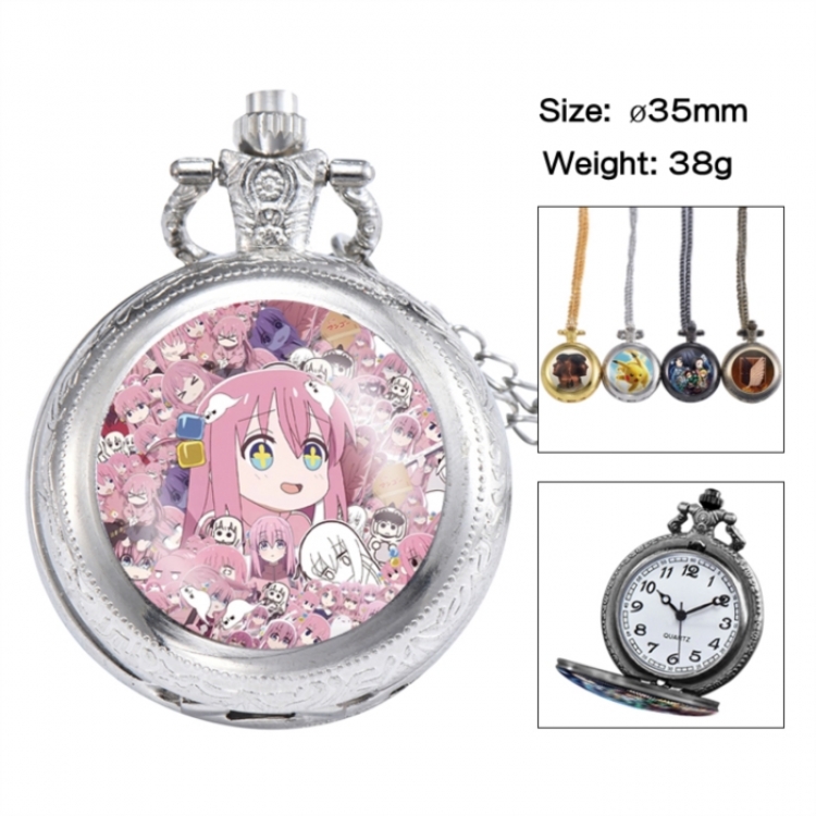 BOCCHI THE ROCK! Anime peripheral European and American retro flip pocket watch 35mm