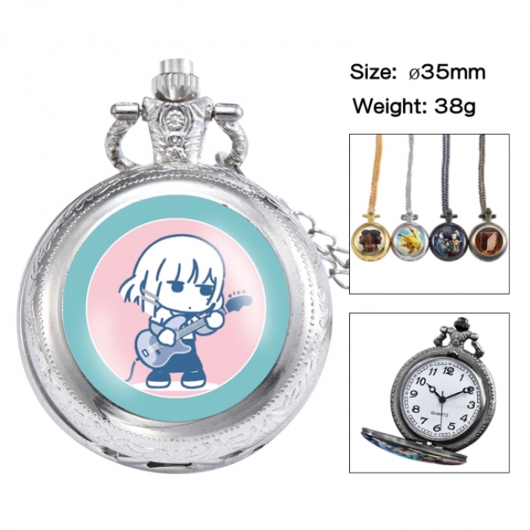 BOCCHI THE ROCK! Anime peripheral European and American retro flip pocket watch 35mm