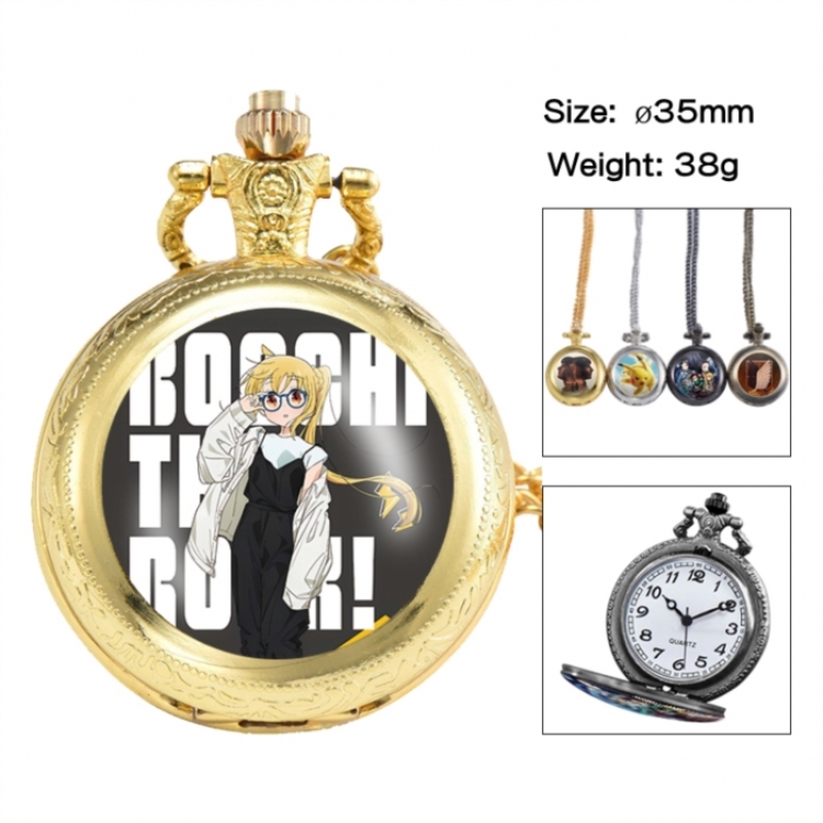 BOCCHI THE ROCK! Anime peripheral European and American retro flip pocket watch 35mm