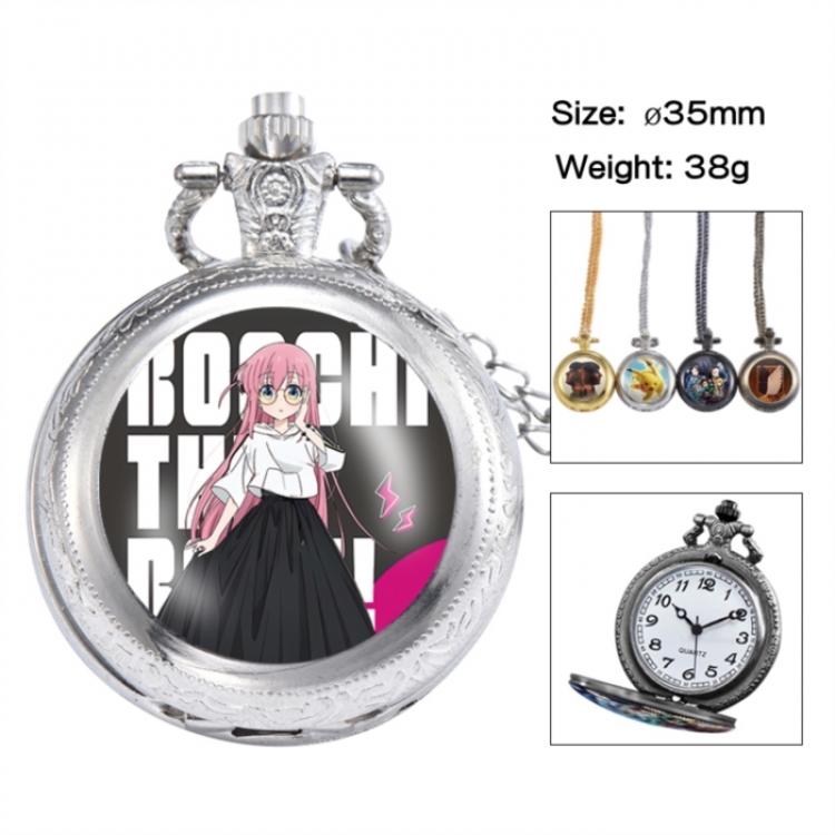 BOCCHI THE ROCK! Anime peripheral European and American retro flip pocket watch 35mm