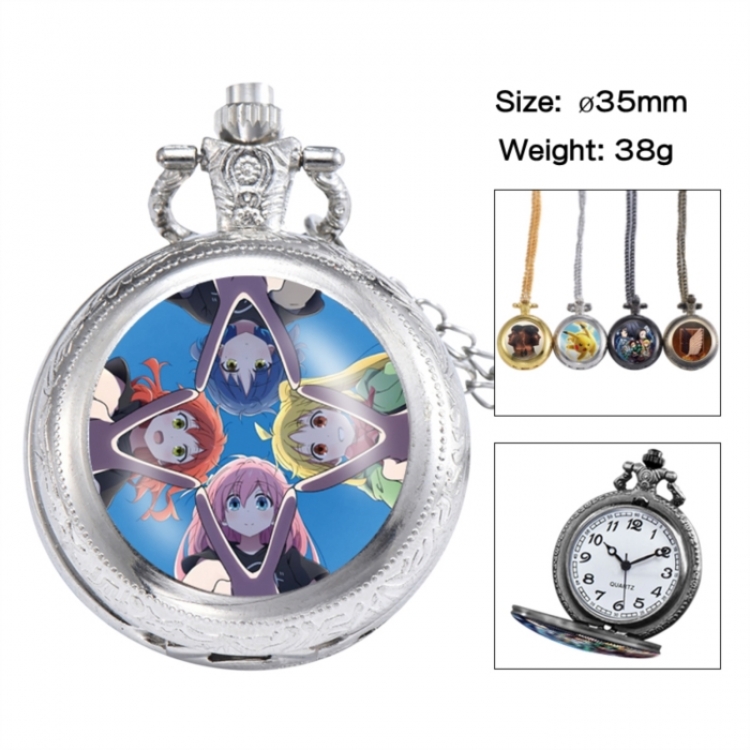 BOCCHI THE ROCK! Anime peripheral European and American retro flip pocket watch 35mm