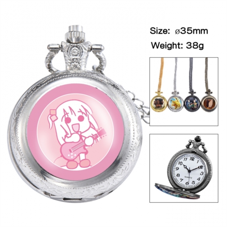 BOCCHI THE ROCK! Anime peripheral European and American retro flip pocket watch 35mm