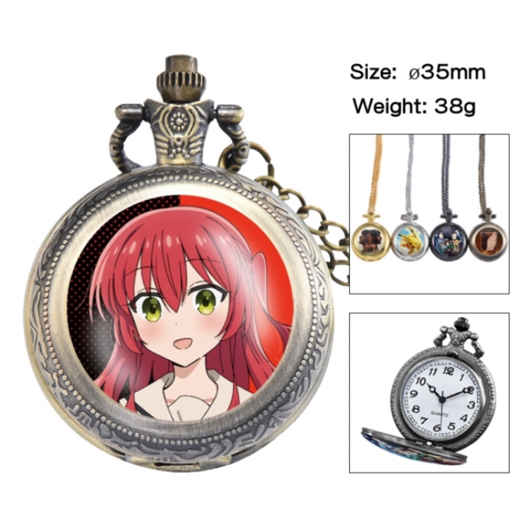 BOCCHI THE ROCK! Anime peripheral European and American retro flip pocket watch 35mm