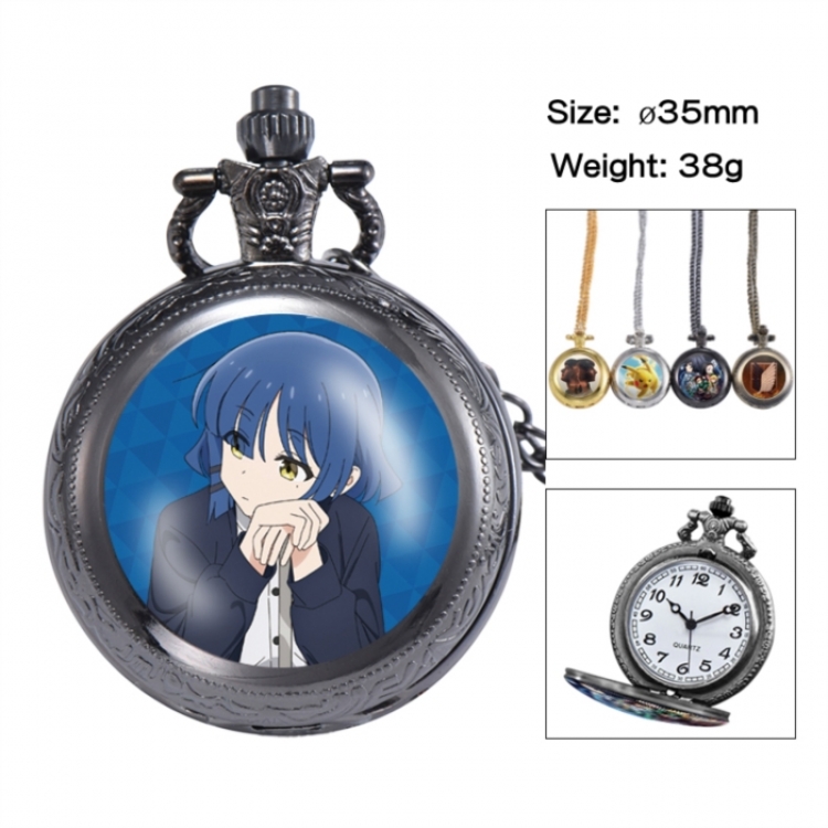 BOCCHI THE ROCK! Anime peripheral European and American retro flip pocket watch 35mm