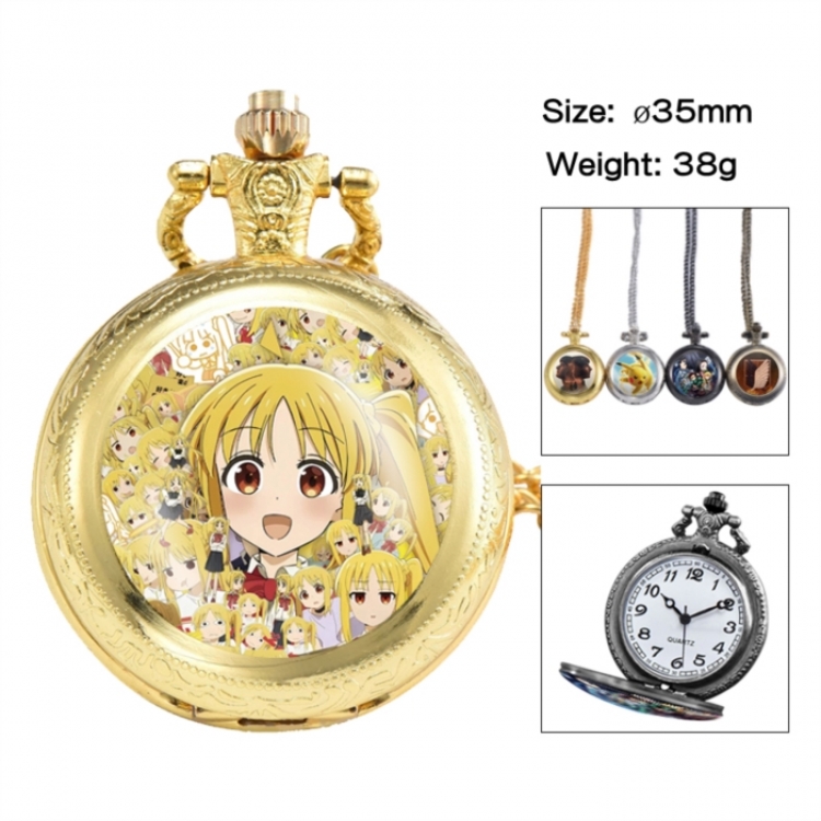BOCCHI THE ROCK! Anime peripheral European and American retro flip pocket watch 35mm