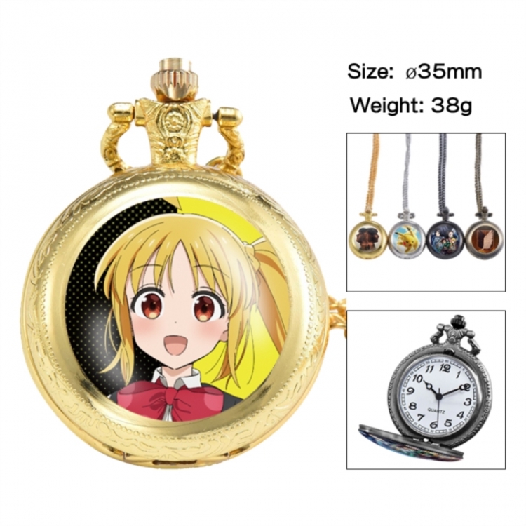 BOCCHI THE ROCK! Anime peripheral European and American retro flip pocket watch 35mm