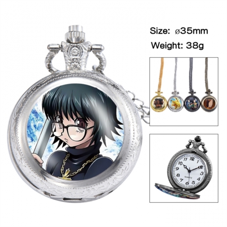 HunterXHunter Anime peripheral European and American retro flip pocket watch 35mm