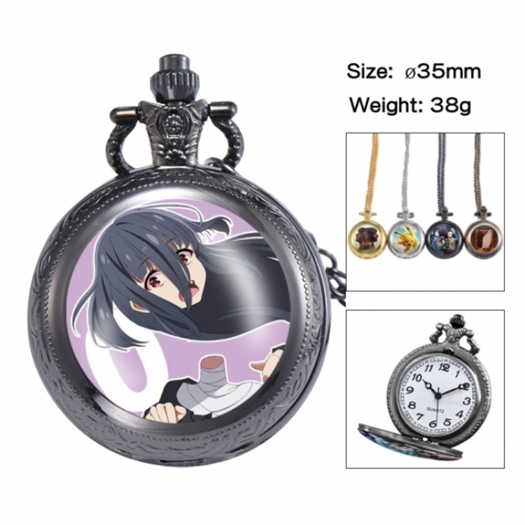 ZombieLandSaga Anime peripheral European and American retro flip pocket watch 35mm