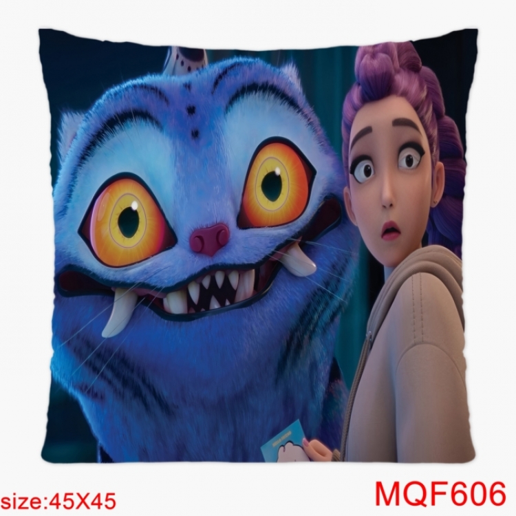 K-Pop Demon Hunters Anime square full-color pillow cushion 45X45CM NO FILLING 