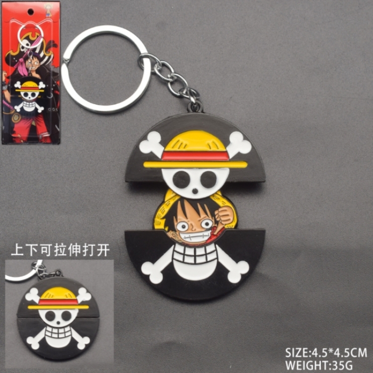 One Piece Anime peripheral retractable keychain