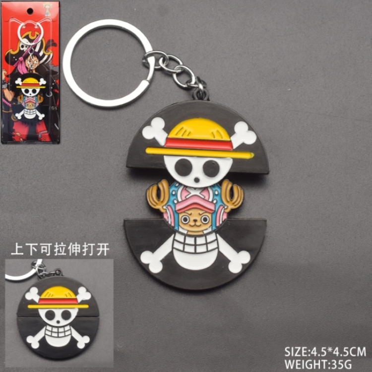 One Piece Anime peripheral retractable keychain