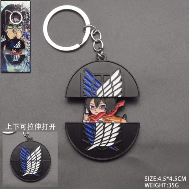 Shingeki no Kyojin Anime peripheral retractable keychain