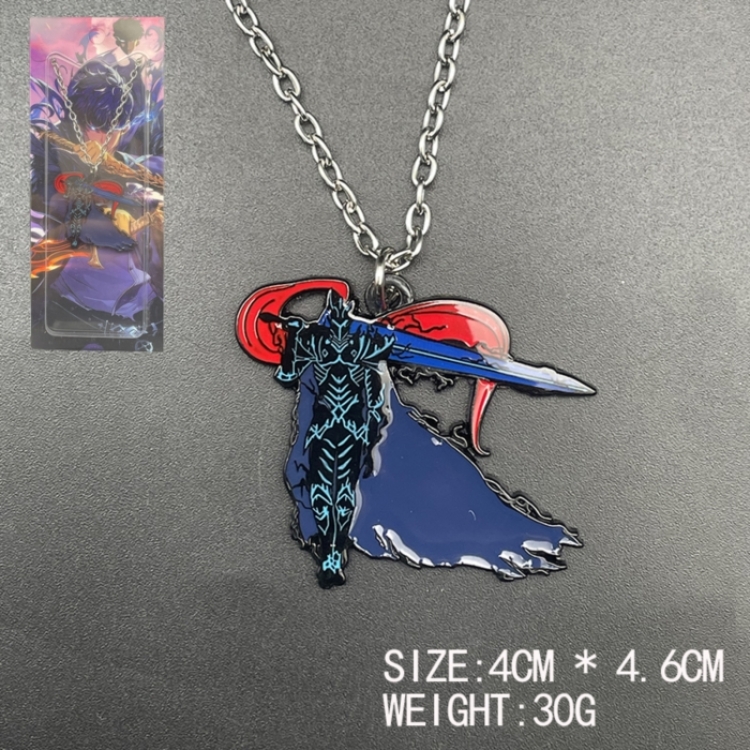 Solo Leveling:Arise Anime cartoon metal necklace pendant ornament