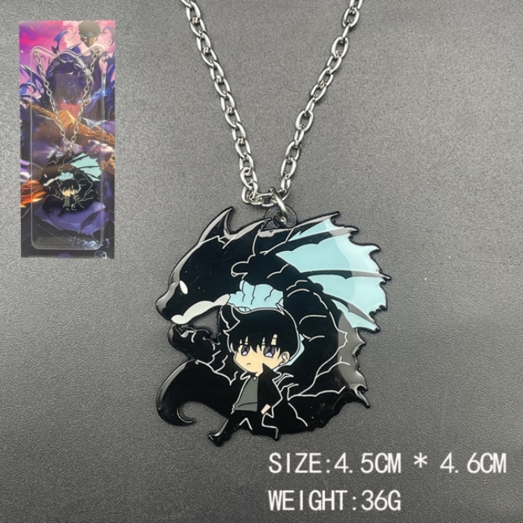 Solo Leveling:Arise Anime cartoon metal necklace pendant ornament