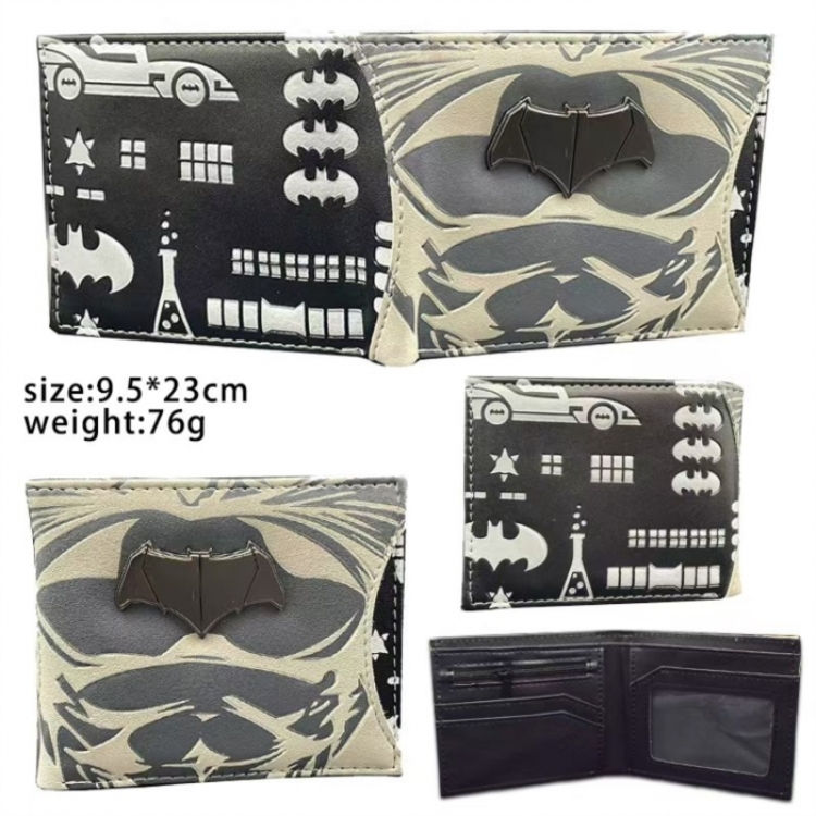 Spiderman Hardware PU wallet short two-fold wallet 9.5X23.5CM 86G