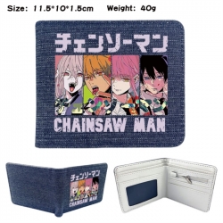 Chainsaw man Anime denim foldi...