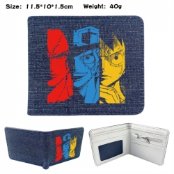 One Piece Anime denim folding ...