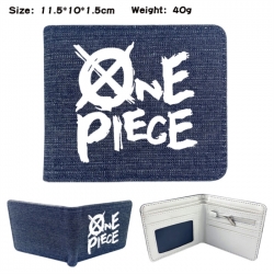 One Piece Anime denim folding ...