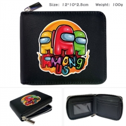 Among us Anime zipper black le...