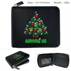 Among us Anime zipper black le...