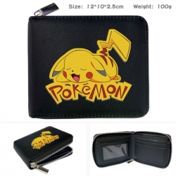Pokemon Anime zipper black lea...