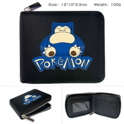 Pokemon Anime zipper black lea...