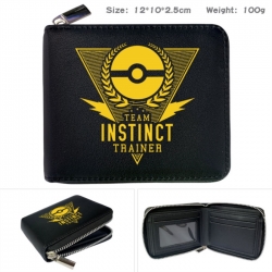 Pokemon Anime zipper black lea...
