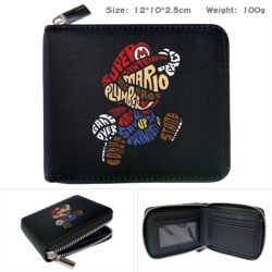 Super Mario Anime zipper black...