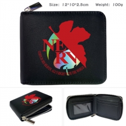 EVA Anime zipper black leather...