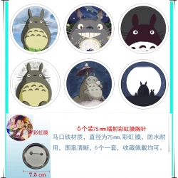 TOTORO Anime Rainbow Mask Badg...