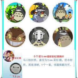 TOTORO Anime Rainbow Mask Badg...
