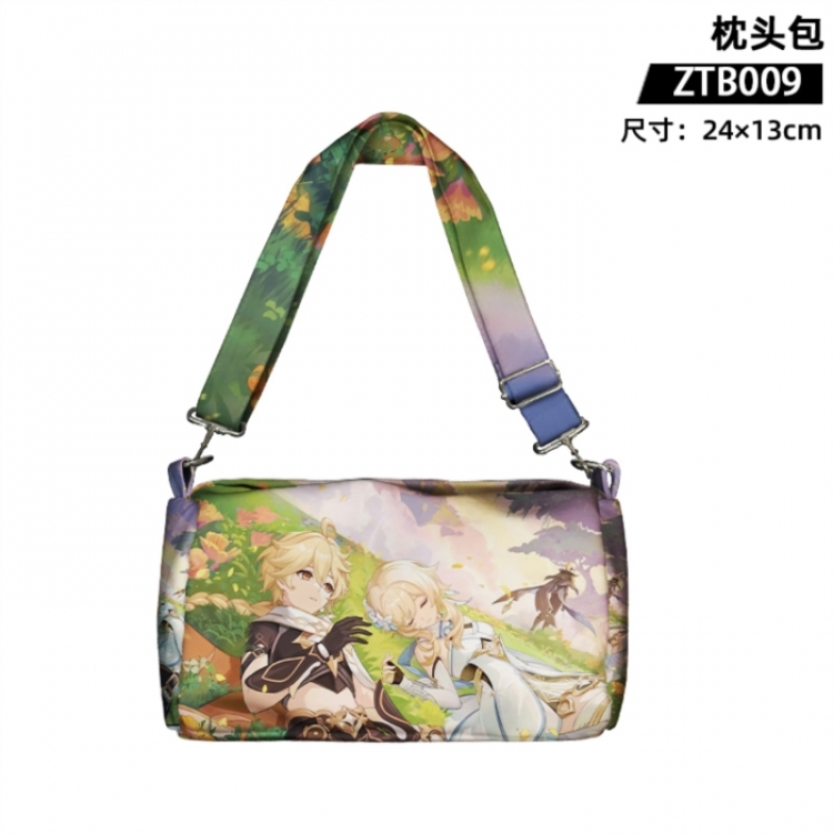 Genshin Impact Trendy Pillow Shoulder Bag 24X13CM