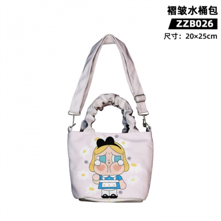 Bubble Mart Game wrinkled bucket bag 20X25CM