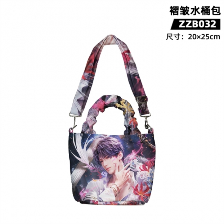 Love and Deepspace Game wrinkled bucket bag 20X25CM