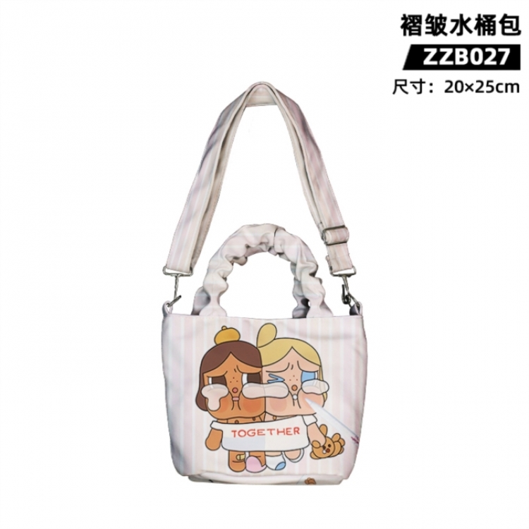 Bubble Mart Game wrinkled bucket bag 20X25CM