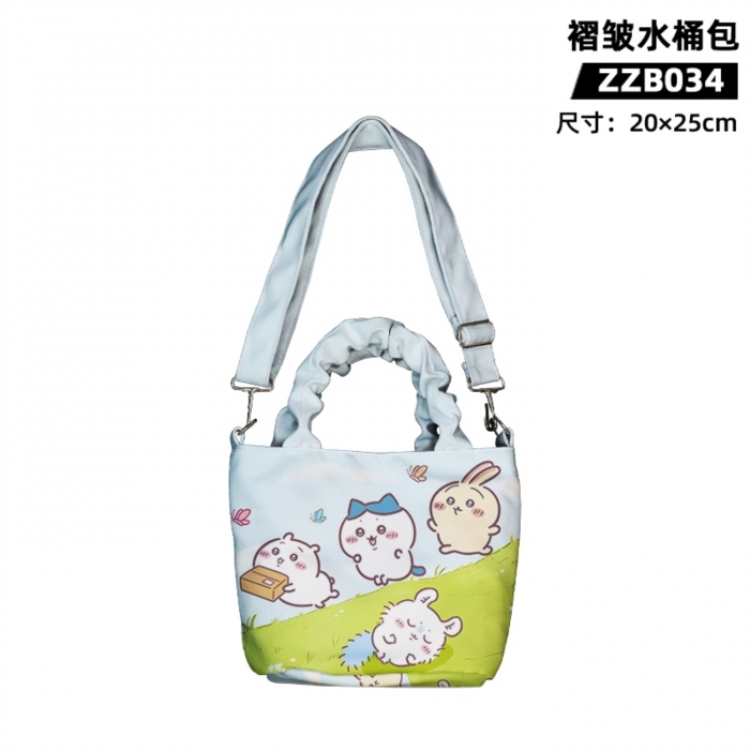 Chiikawa Game wrinkled bucket bag 20X25CM