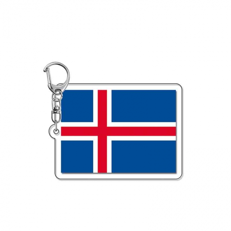National flag Anime Acrylic Keychain Charm price for 5 pcs