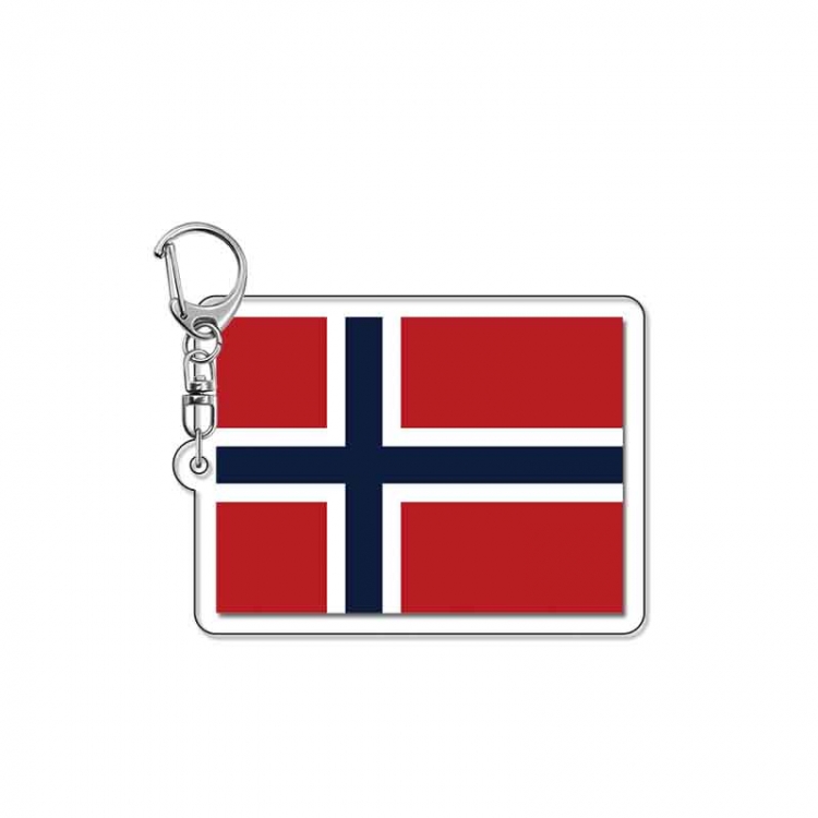National flag Anime Acrylic Keychain Charm price for 5 pcs