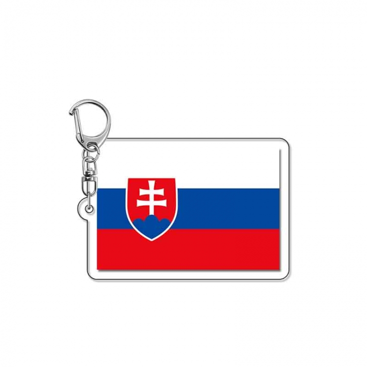 National flag Anime Acrylic Keychain Charm price for 5 pcs